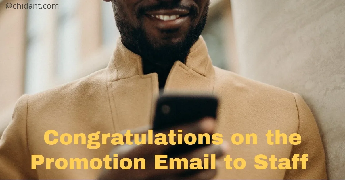 Congratulations on the Promotion Email to Staff – Best Examples & Writing Tips