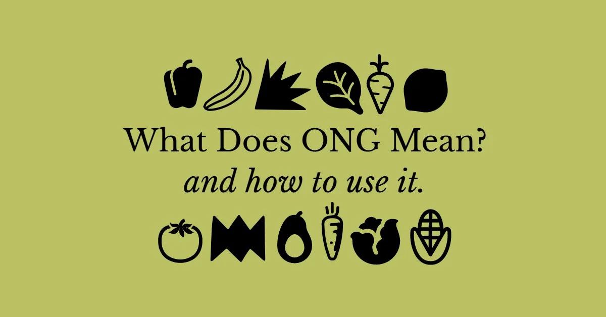 What does ONG mean? 