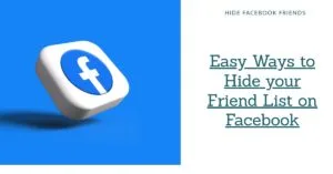 Hide One Friend from Another on Facebook